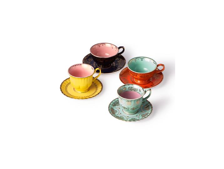 4-teiliges Design Tee- & Kaffee-Set „Grandpa“ Multicolor Pols Potten