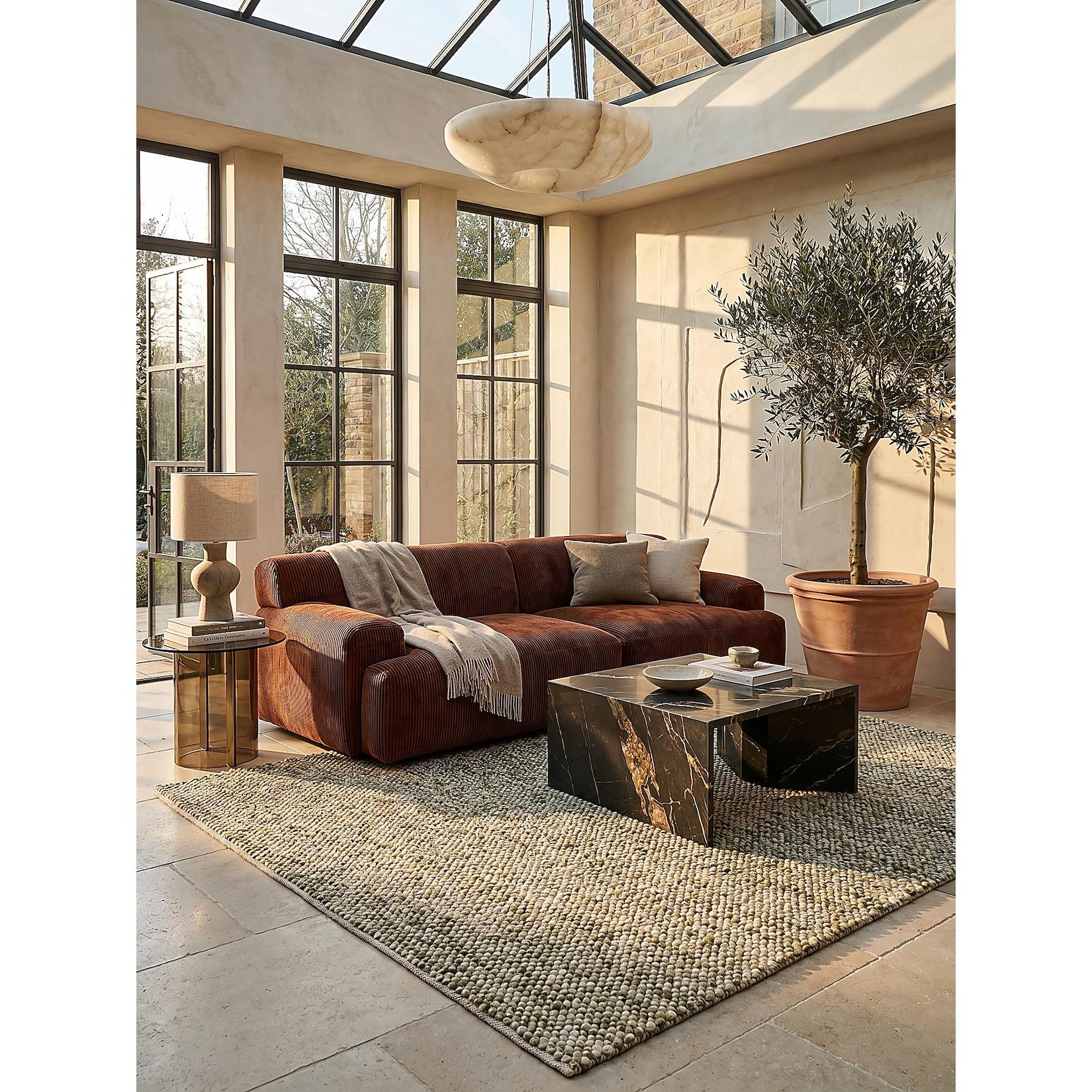 Teppich Wollmischung Grün 120 x 170 cm - MEDWAY Kadima Design