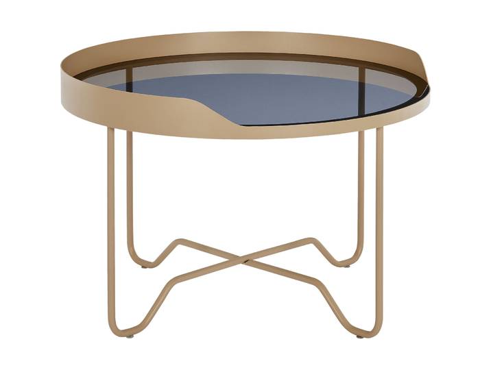 Beistelltisch Yasin beige Stahl B 60 H 40 cm