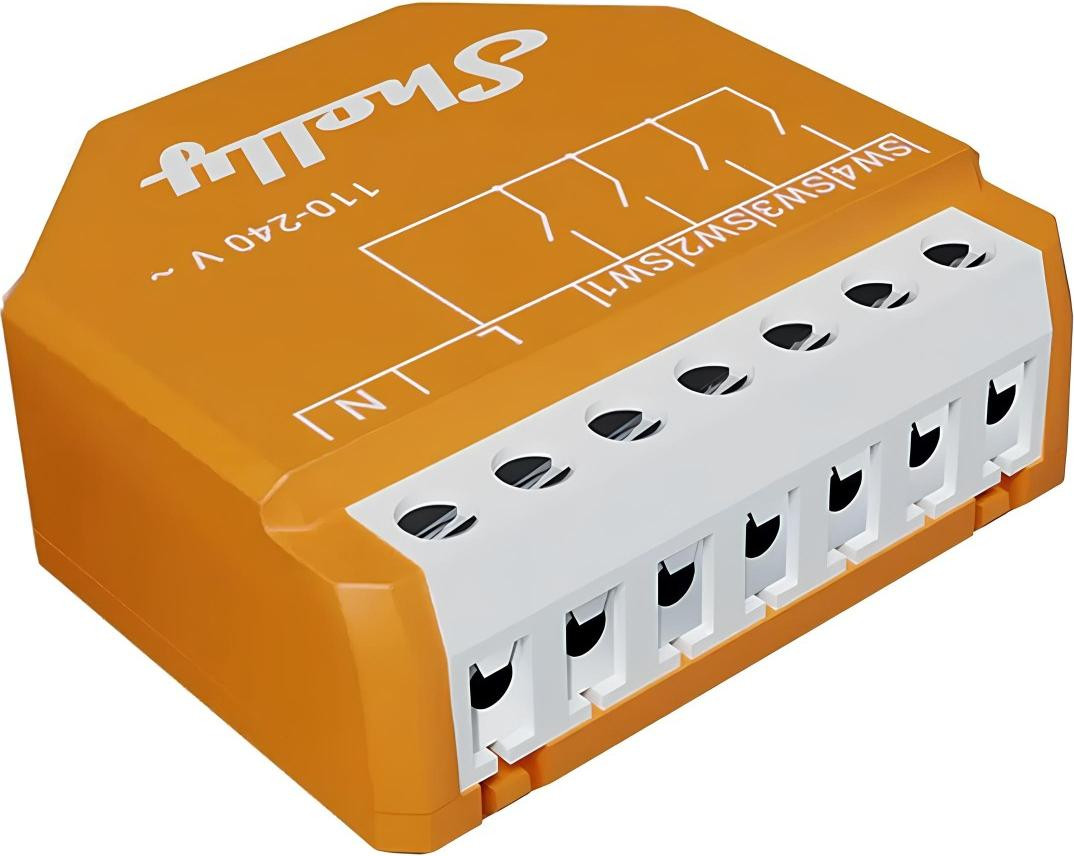 Shelly Wave i4 lange afstand Z-Wave 4-voudige schakelaarinterface