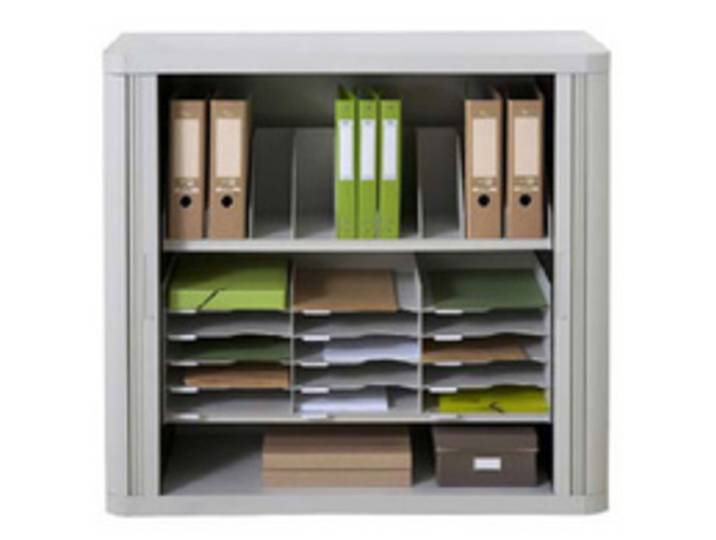Trieur à cases fixes, 9 cases, gris