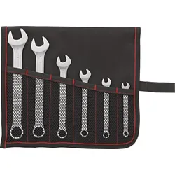 FORMAT Ringmaulschlüssel Set 7-19mm in Rolltasche DIN3113A 6-teilig