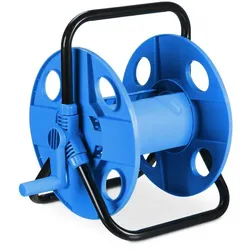 Relaxdays Schlauchtrommel 30 Meter 1/2" Schlauch Blau,Schwarz