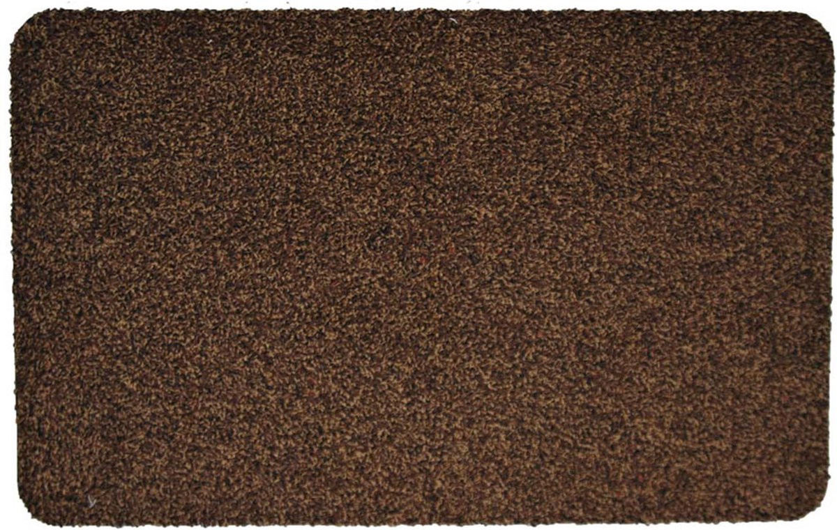 Wasbare Deurmat Aqua Stop Veer Carpets - Bruin - 50 x 80 cm