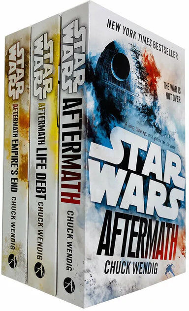 Arrow Star Wars Aftermath Trilogy 3 Books Collection Set by Chuck Wendig - Aftermath, Life Debt, Empire's End - Paperback - Sci-Fi Gift