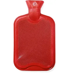 ratiomed Wärmflasche Doppellamelle 1,6 Liter rot