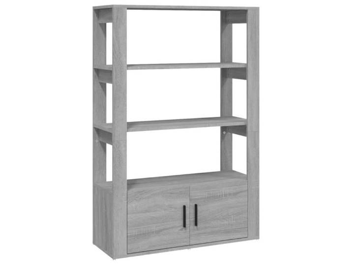 Buffet haut - GOTOTOP - Sonoma gris - 80x30x119 5 cm - Bois d'ingénierie - Salle à manger