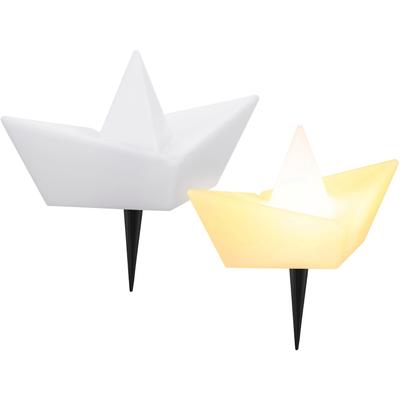 LED Solarleuchte OTTO HOME "Quirrell, 2er Set LED-Solar Schiff", weiß, 2 Stk., Leuchten, mit Erdspießen