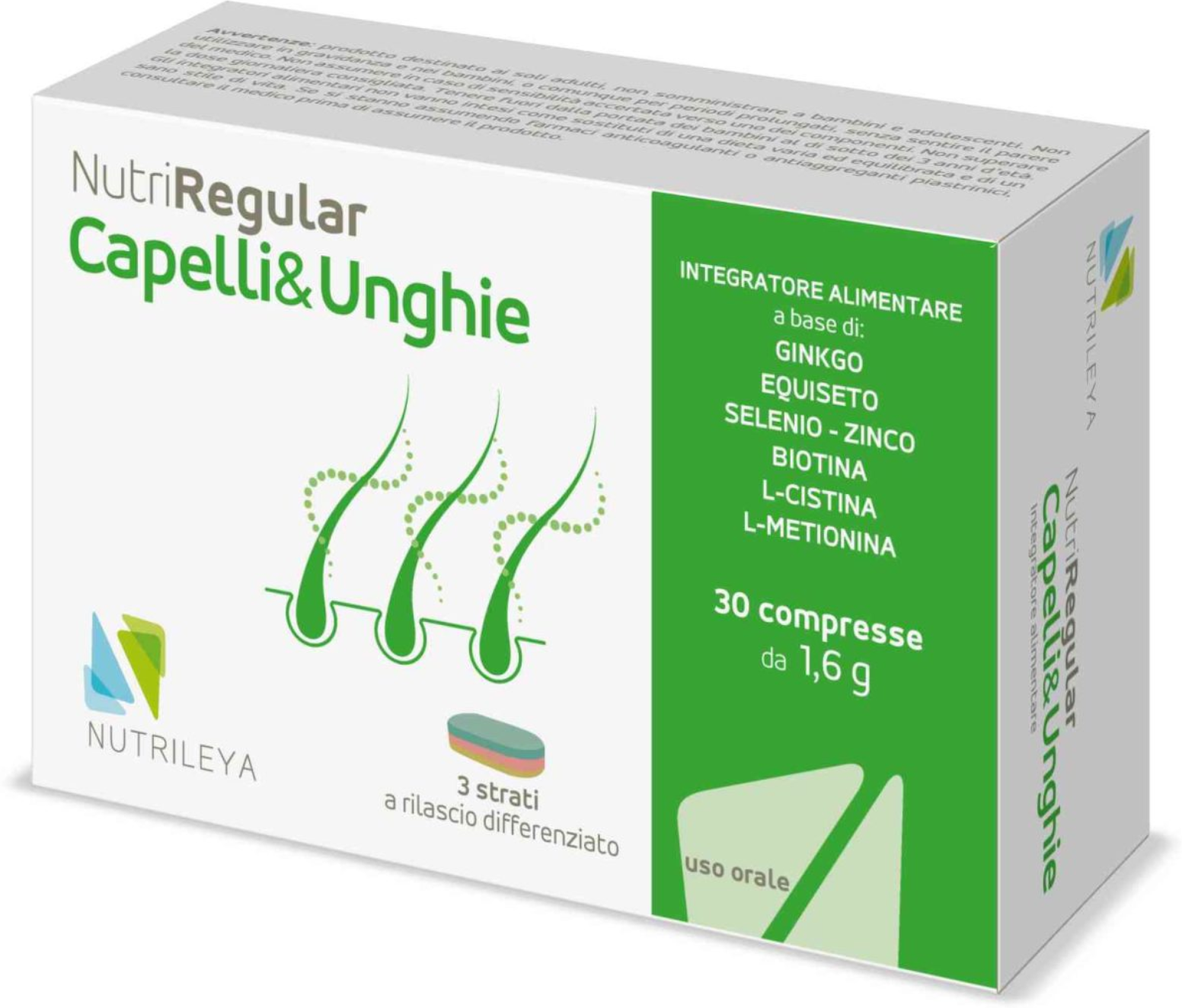NUTRILEYA Nutriregular Capelli & Unghie 30 Compresse 
