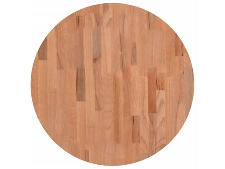 HGPOTUY Tischplatte Ø60x4 cm Rund Massivholz Buche Runde Ersatztischplatte, Buchenholz mit gerader Maserung, für Couchtisch und Möbelbau, pflegeleicht