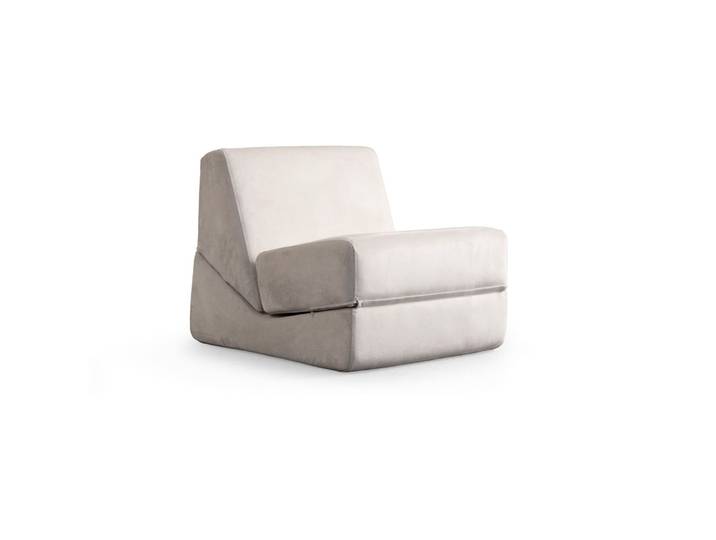 Bettsofa Origami Creme Stoff B 100 T 70 cm - Bettsofa