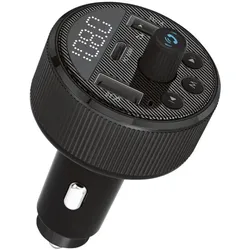 Xlayer Kfz-Ladegerät 30W mit FM-Transmitter schwarz, 4.8x8.3x4.8 cm