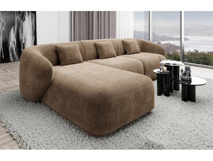 Ecksofa Marbella L-Form aus Stoff