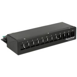 Delock 43339 Patch-Panel Kabel Schwarz Unbestückt