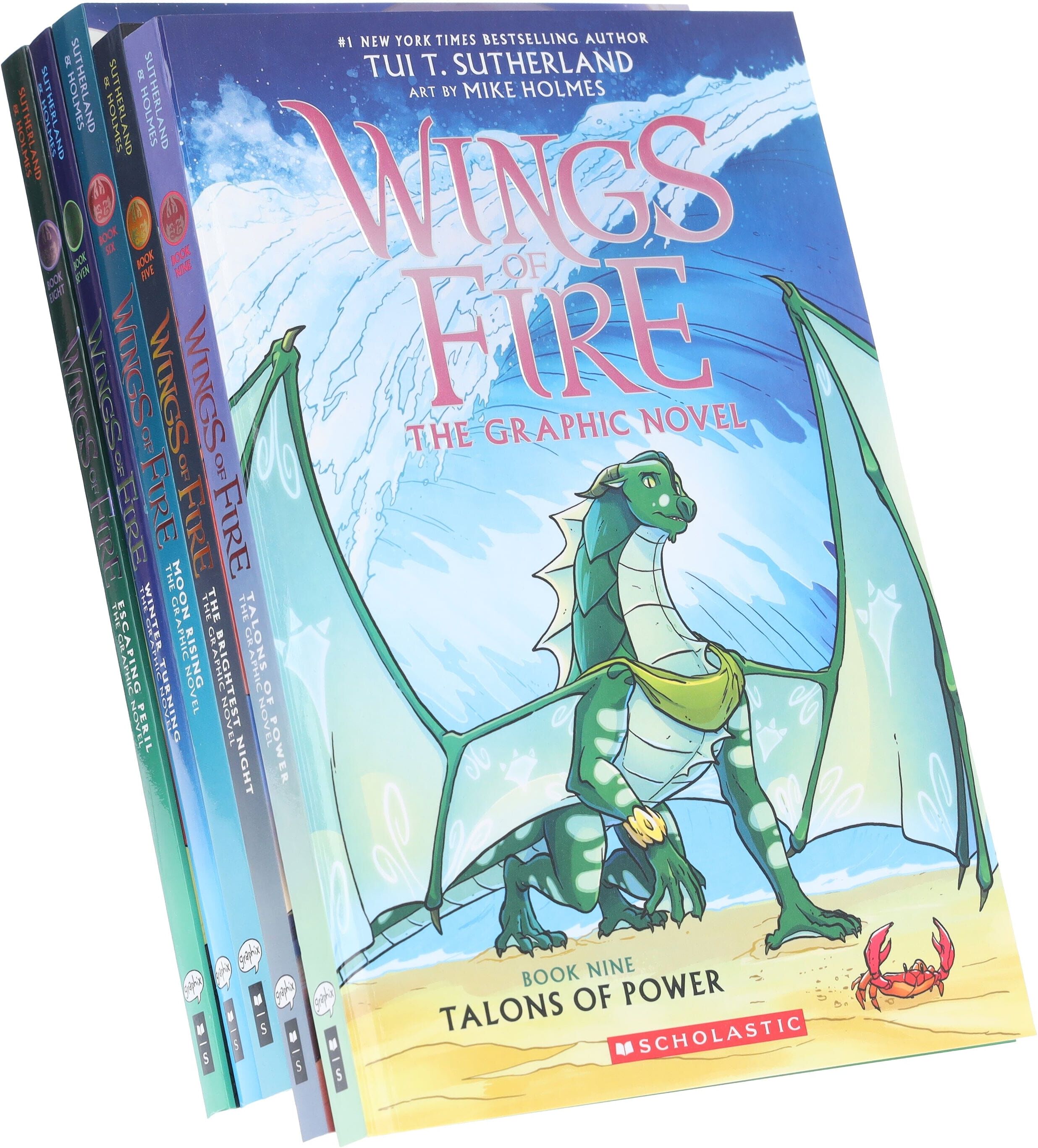 Wings of Fire Graphix Series (Book 5-9) By Tui T. Sutherland: Graphic Novels 5 Books Collection Set - Ages 8-12 - Paperback Scholastic