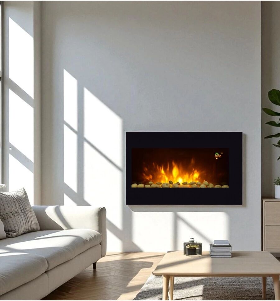 Vinco CAMINETTO ELETTRICO DA PARETE 2000W 72,6X11,5 H40C