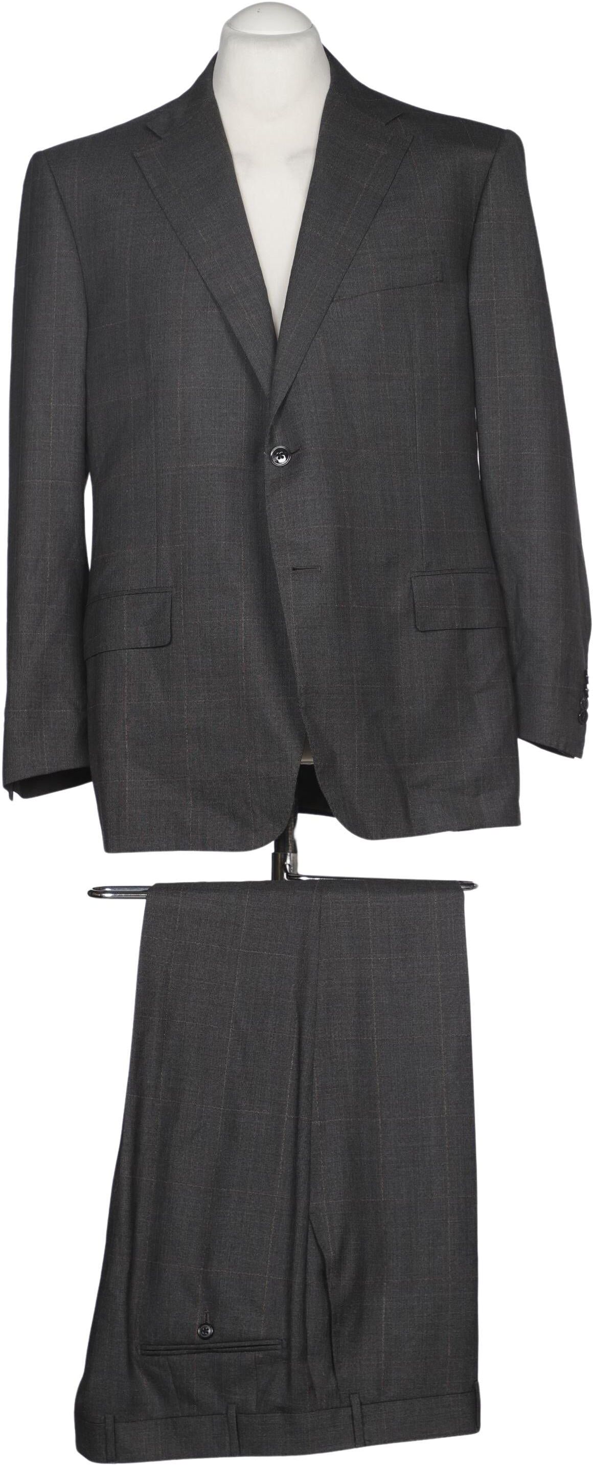 Corneliani Herren Anzug, Grau, Gr. EU 54, Viskose / Schurwolle / Baumwolle / Modal - Second Hand
