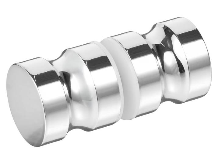 Duschtürknauf Rund Aluminium