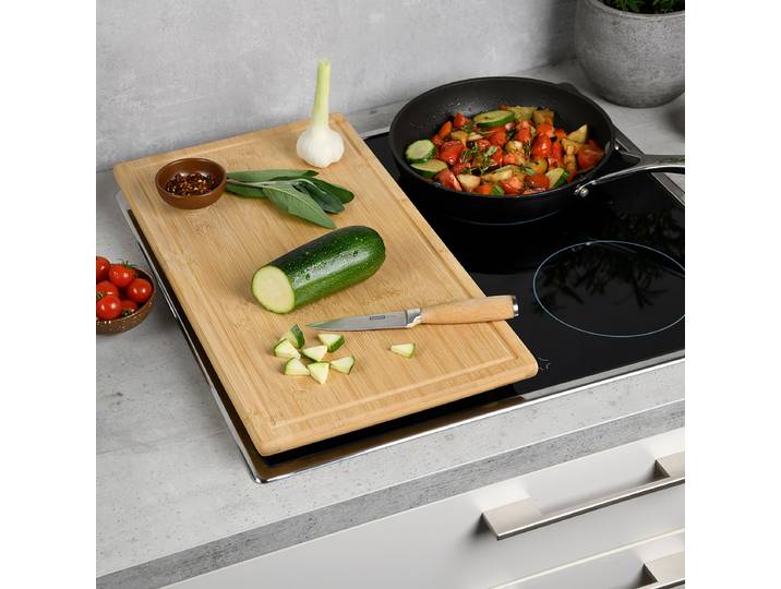 Schneide- & Abdeckplatte Selie 50 x 3 x 28cm Braun