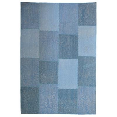 Teppich KAYOOM "Lyrical 110", bunt (multi, blau), B:120cm H:13mm L:170cm, Baumwolle, Teppiche, Teppich, Handgefertigt, hochwertig verarbeitetes Unikat im Antik-Design