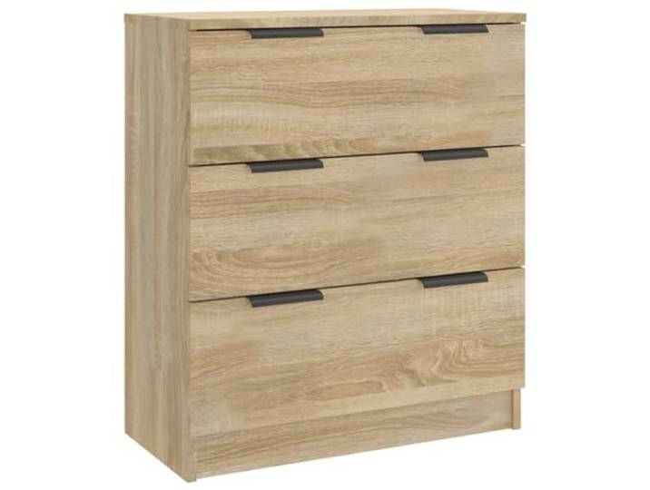 vidaXL Sideboard 3 Schubladen Schubladenschrank Kommode Anrichte Schrank Beistellschrank Mehrzweckschrank Sonoma-Eiche 60x30x70cm Holzwerkstoff