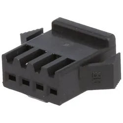 Steckverbinder Gehäuse kompatibel zu JST SMP-04V-BC, weiblich, 4 Pin, schwarz