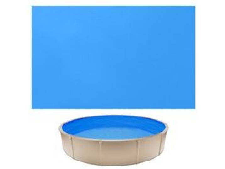VEVOR Liner Piscine Hors-Sol Ronde Diamètre 350,5 cm Hauteur Paroi 90 cm Film Intérieur de Piscine Épaisseur 0,6 mm pour Rénovation Étanchéité, Système Overlap, en PVC, Anti-UV, Anti-Déchirure, Bleu
