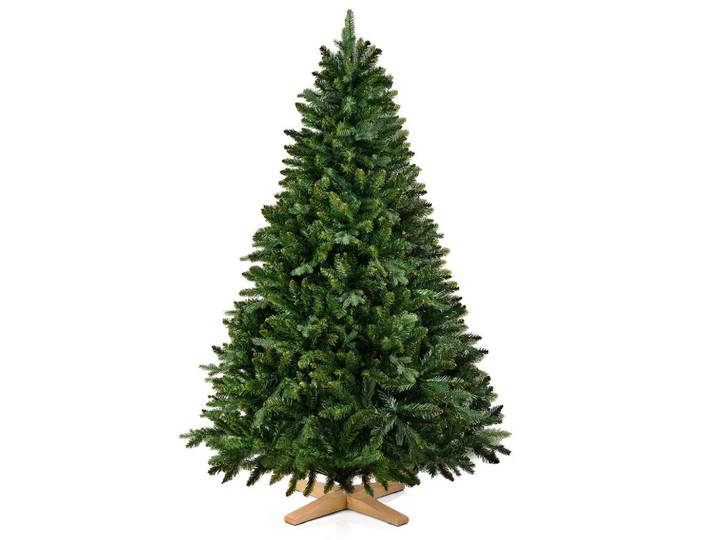 Merry Tree Weihnachtsbaum aus PE & PVC Mix, 120 cm, Grün, Kunststoff, Zylindrisch, 120 cm, Dekoration, Weihnachtsdekoration, Christbäume & Zubehör
