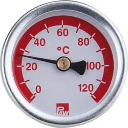 Ersatzthermometer neue Ausführung ab 07/2010 Drm. 50mm - Rot
