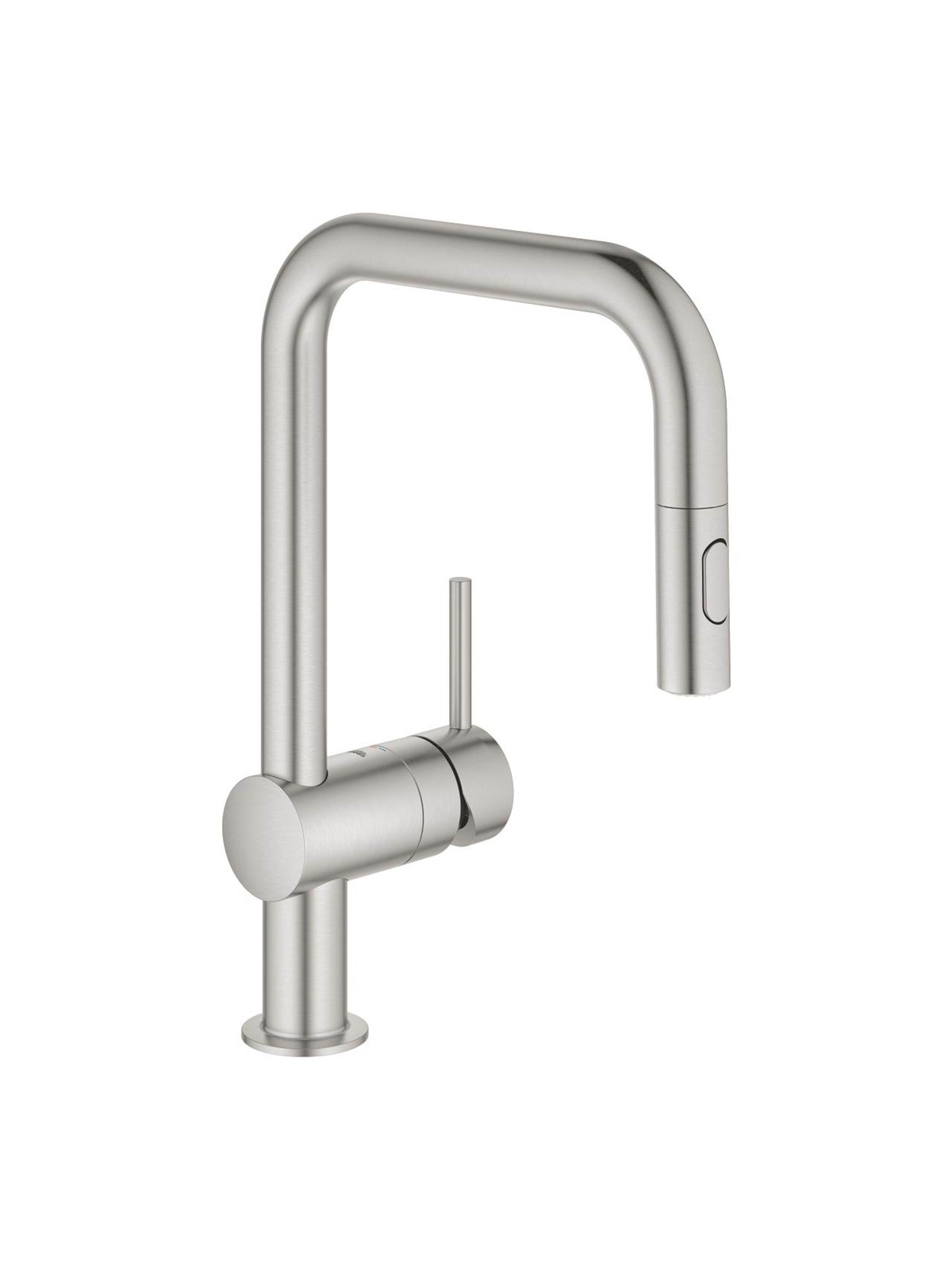 Grohe Minta Kitchen faucet with pull-out U-spout Supersteel