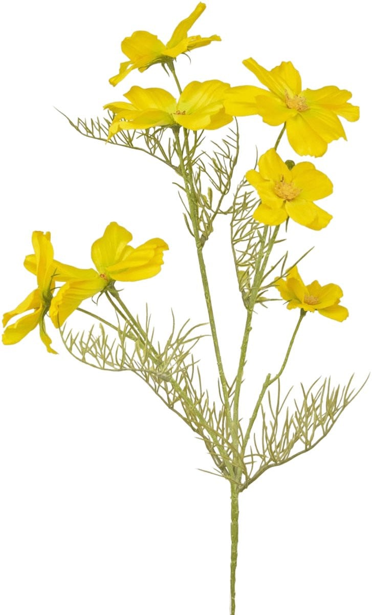 Easyplants Kunstbloem Cosmos Geel 74 cm