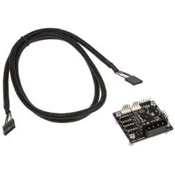 Aqua Computer farbwerk Vierkanal RGB-Controller, Lüftersteuerung, Schwarz