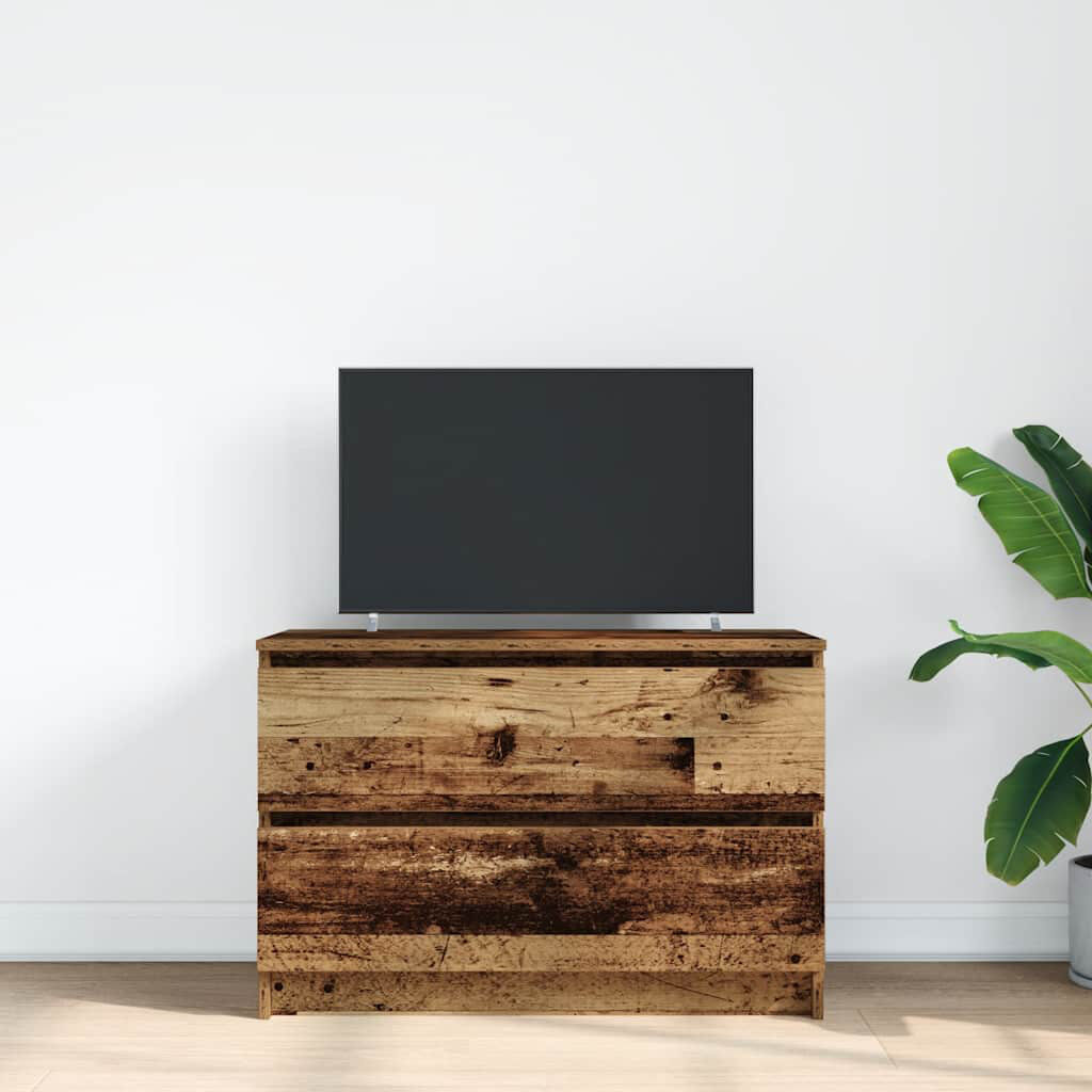 17 Stories TV Cabinet 35x54 Cm Engineered Wood Old Wood 80 cm