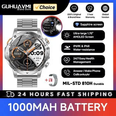 Inspire Essentials IronCore Military GPS Smartwatch With AMOLED Display And Bluetooth Call 7