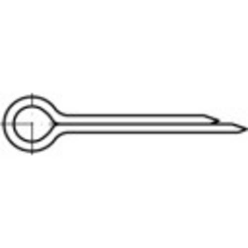 TOOLCRAFT Splinte 12.5cm Stahl galvanisch verzinkt 25St.