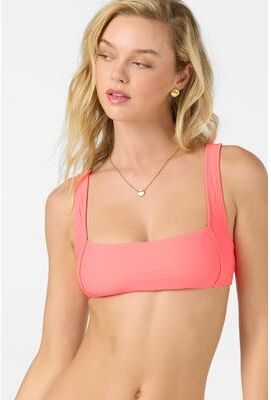O'Neill s Saltwater Solids Westwater Bikini Tank Bikini Top in Fiery Coral, Size XS, Elastane/Polyamide