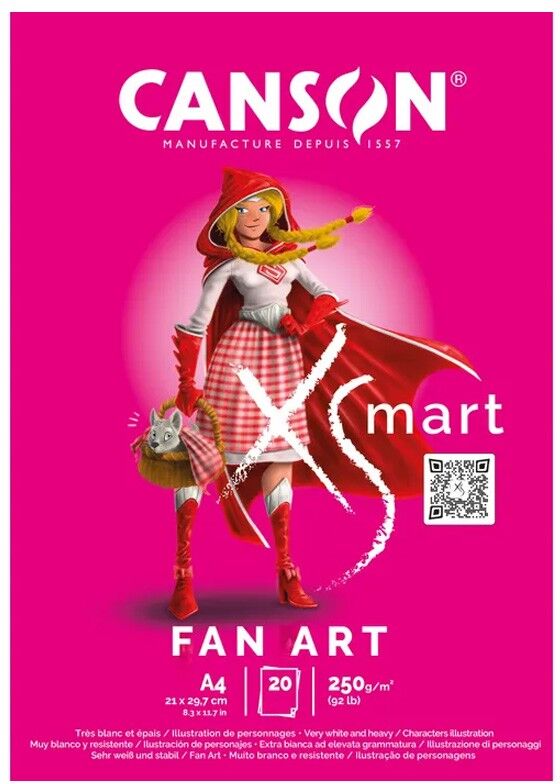 Bloc Canson XSmart 20 Feuilles A4 250 g Fan Art