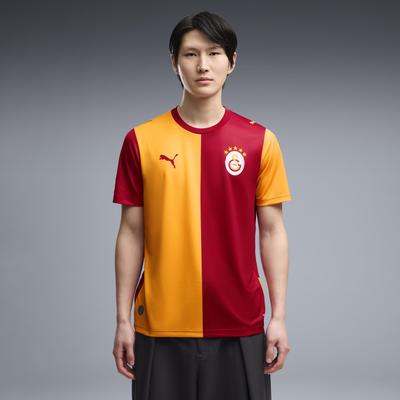 Fußballtrikot PUMA "GSK HOME JERSEY REPLICA", Herren, Gr. 3XL, bunt (schwarz cherry, summer sunset), Web, Obermaterial: 100% Polyester, unifarben, regular fit normal, Rundhals, Trikots Fußballtrikot, für Erwachsene, mit Kurzarm, atmungsaktiv,...