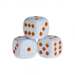 Halmakegel.com Würfel - Springfield - orange - Kunststoff - 16 mm 251978