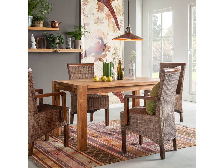 Table RichWOOD 140 x 90 cm Marron/Chêne