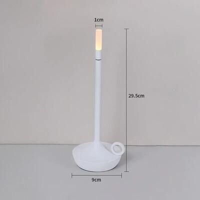 Uplifted Goods Rechargeable Touch LED Candle Lamp For Ambient Lighting white warm Light