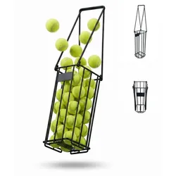 Relaxdays Tennis Korb Metall Schwarz