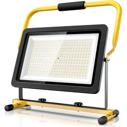 Brandson, Arbeitsleuchte, Baustrahler, 200W, LED, Standgestell & Tragegriff, 16000 Lumen, Bauscheinwerfer, 4 m Kabel, IP65 (16000 lm)