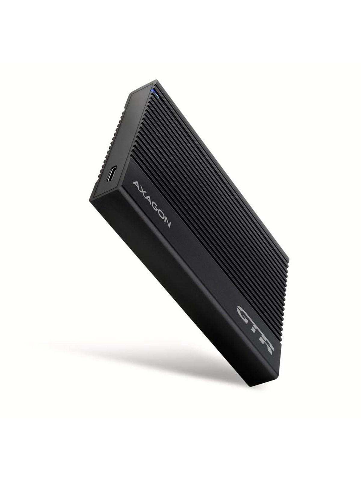 AXAGON SuperSpeed USB-C 10 Gbps gerippte Box für 2.5" SSD / HDD