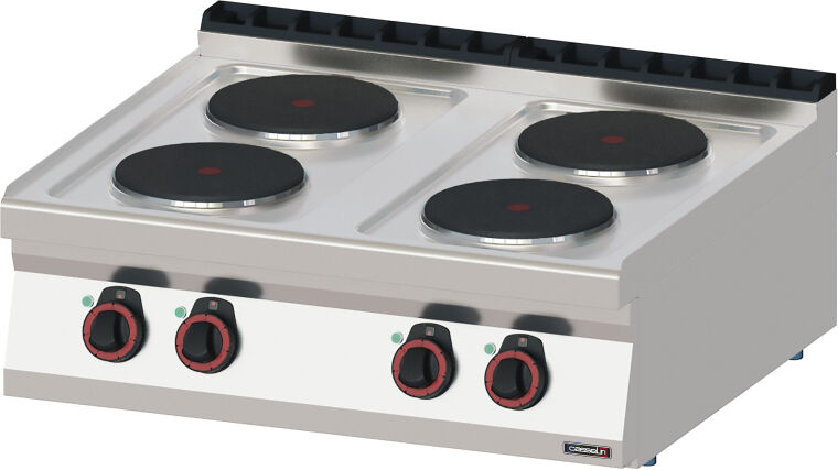 Casselin Fornello Elettrico Top 4 Fuochi 80