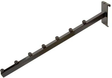 "Econoco Commercial Grid Wall Waterfall, 7 Ball, 18"" Length, Black (Pack of 24)"