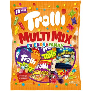 Trolli Fruchtgummis Multi Mix Friends & Family, 18 Minibeutel, 430 g