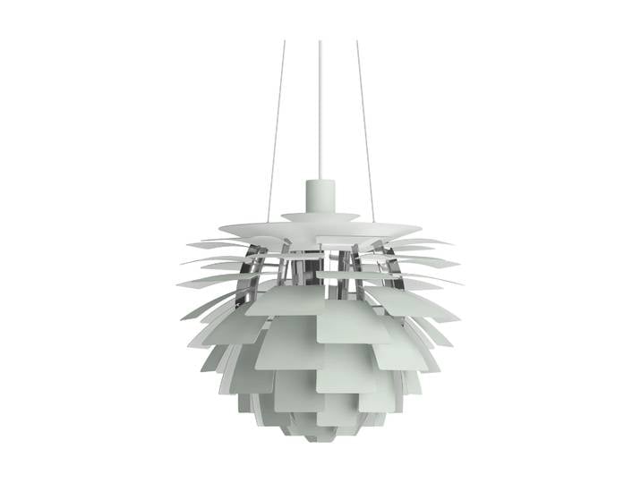 Louis Poulsen Suspension PH Artichoke Ø48cm Dusty green-high lustre chrome plated
