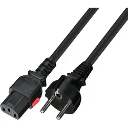 TTL 7102-L-2M-G - Netzkabel CEE 7/7 auf C13, SelfLock, 2,0 m, schwarz