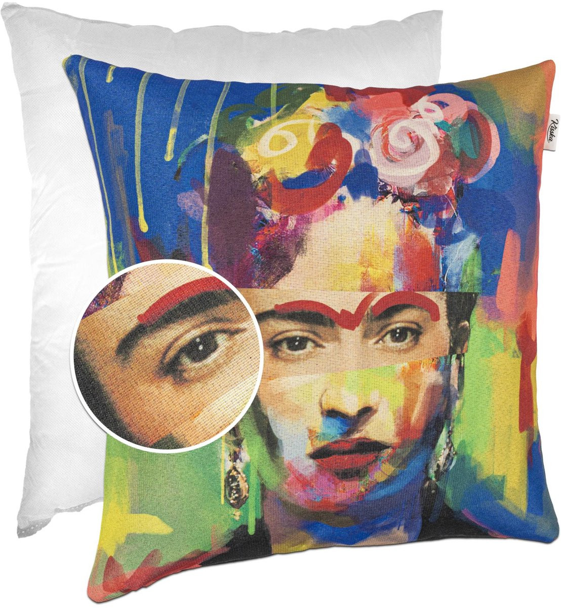 ANRO Frida Kahlo Pop Art Sierkussen - Gobelin - 40 x 40 cm